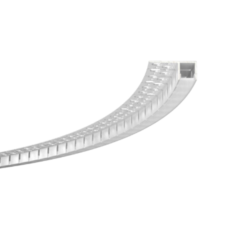 Curved LED Wall Wash Ceiling Edge Trim Molding For Plaster, Wood, Tile Curved LED Wall Wash Ceiling Edge Trim Molding For Plaster, Wood, Tile